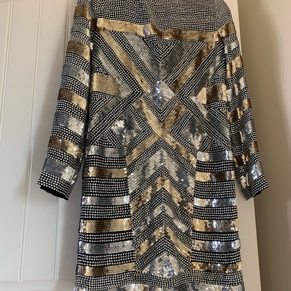 Dundas Sequin Mini Dress size 38 - Picture 7 of 11